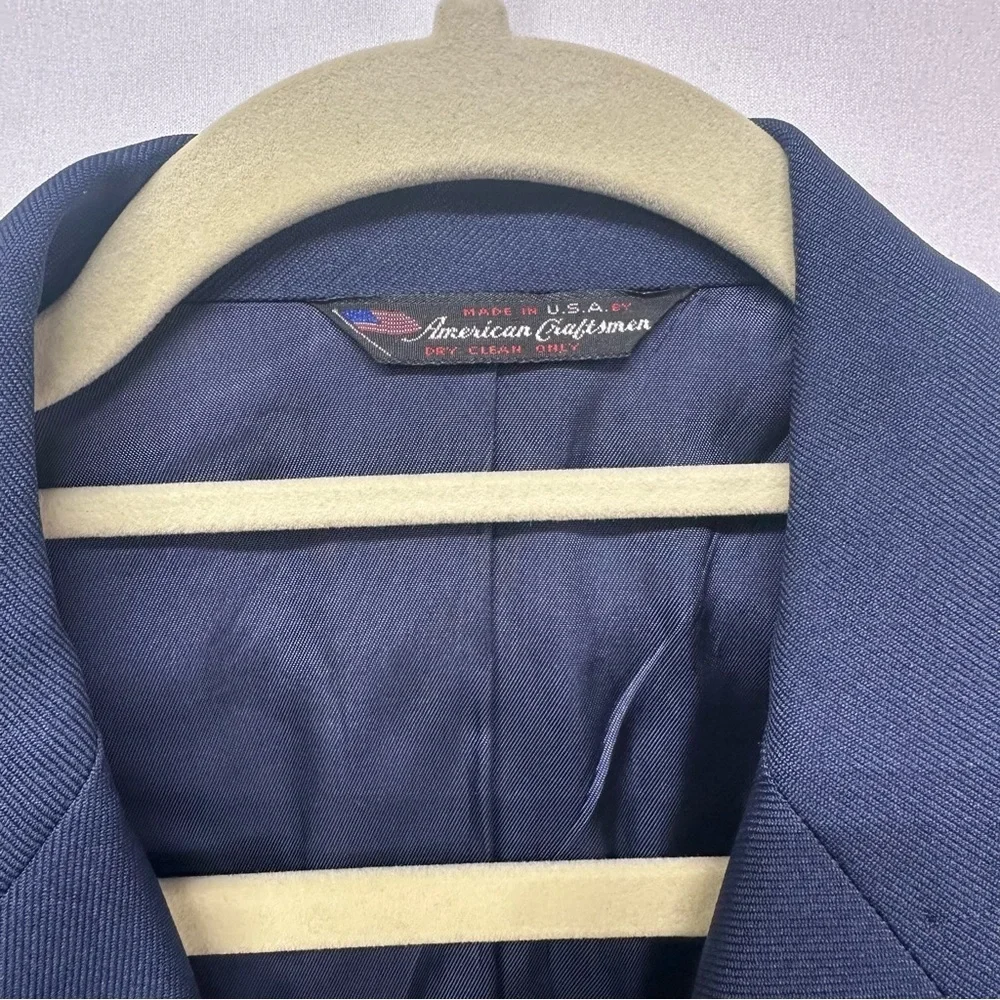 American Military Style Dress Jacket Men’s Navy Blue USA Ceremonial Coat